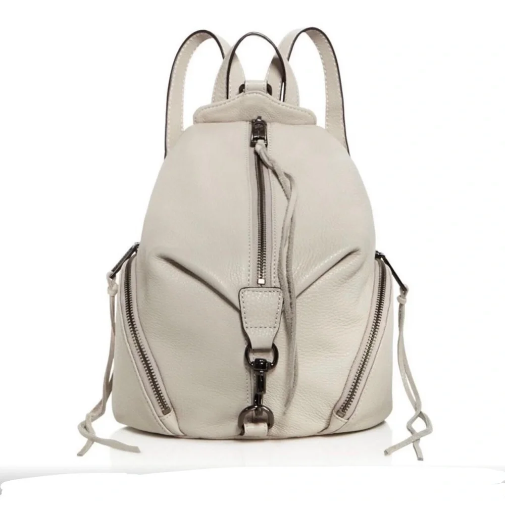 Rebecca Minkoff gray leather backpack